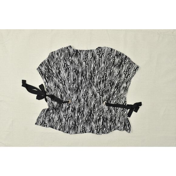 Lane Bryant Women's Plus Size 22/24 Zebra Print Tunic Top Crewneck Polyester - Picture 2 of 8